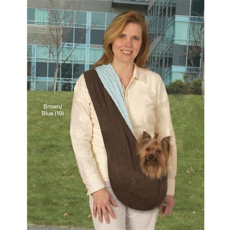 Easy Side Collection ZA8637 19 Reversible Sling Pet Carrier Brown/Blue OS